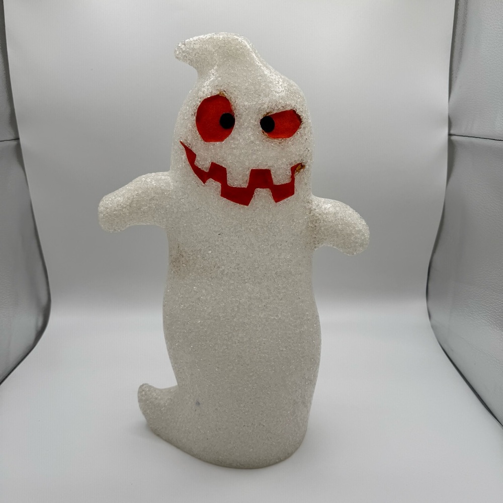 Two Melted Plastic Popcorn Light-Up Ghost Figurines 16” Halloween Decor Target - Picture 7 of 13